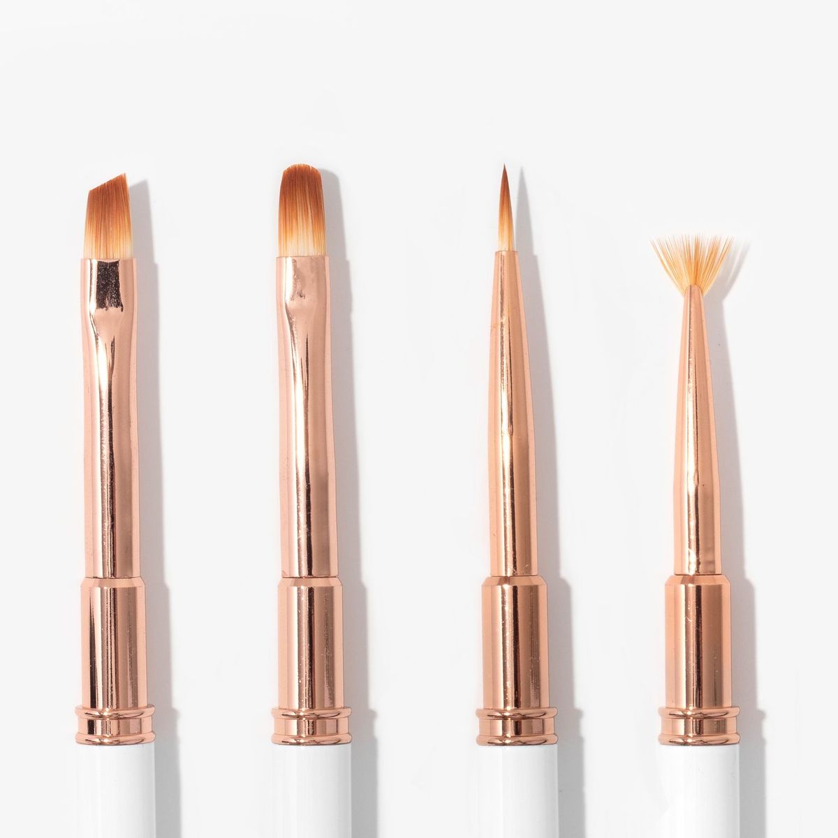 a collection of nail art brushes